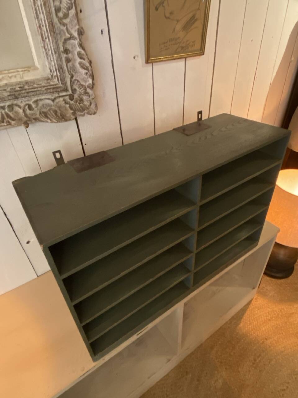 Antique wooden wall shelf – wall cabinet