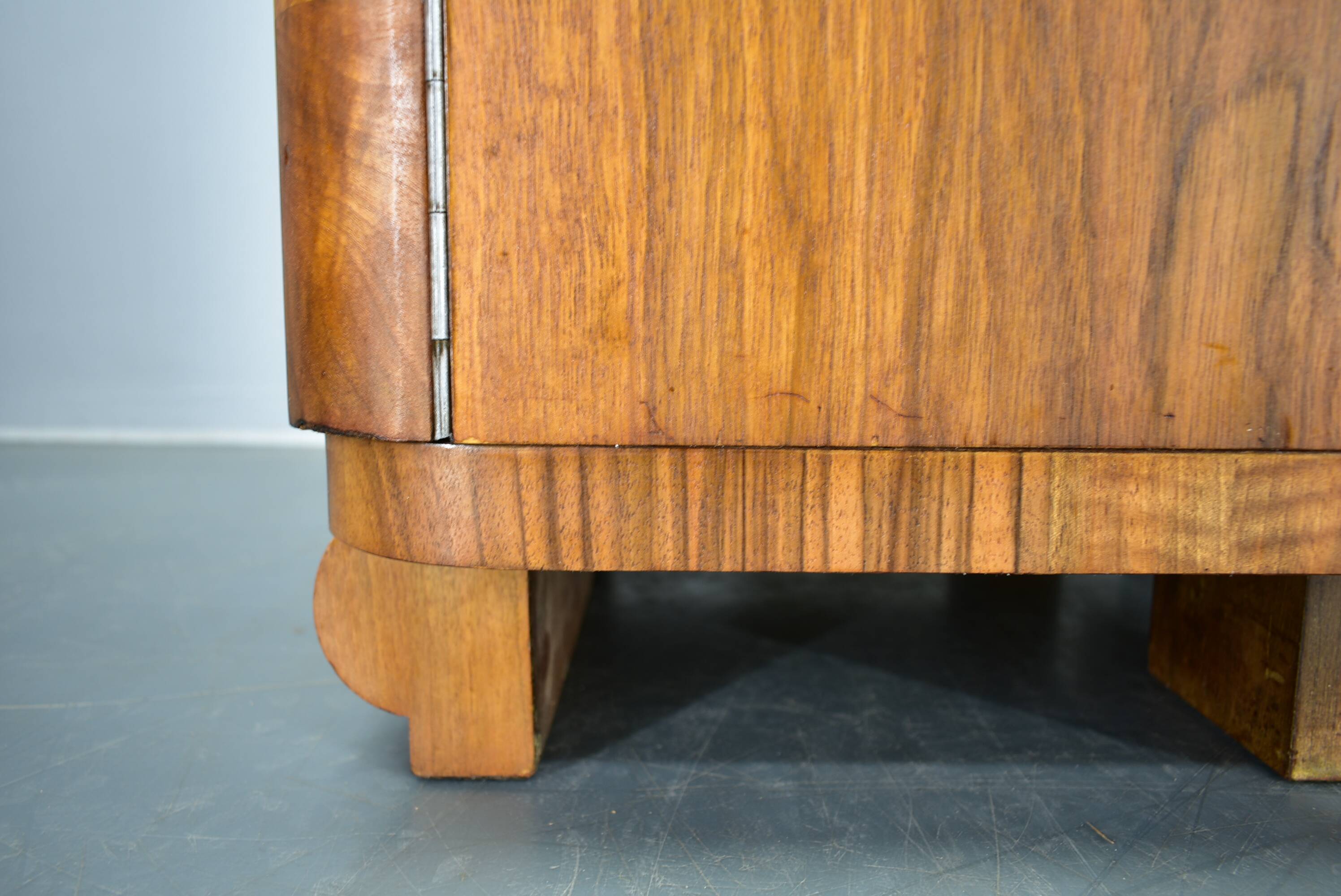 1935s Pair of Art Deco Bedside Tables, Czechoslovakia