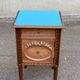 Louis XVI Napoléon III bedside table in carved solid wood from the 19th century.