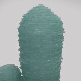 Poliarte Mid-century Modern Murano Glass Water Green Floor Lamp "Cactus"