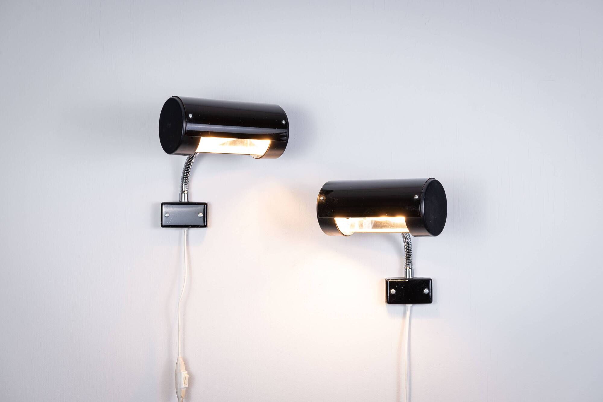 Anders Pehrson set of two wall lamps for Ateljé Lyktan 1970s Sweden