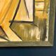 Huile sur panneau d'origine suédoise – « Composition abstraite » – Signée – Vintage
