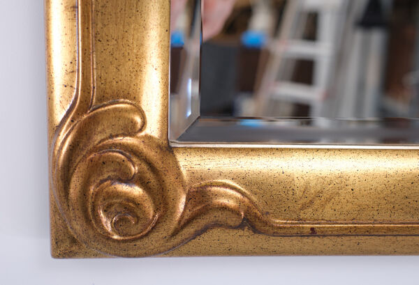 Miroir Belgique De Knudt Jugendstil mur 1970s