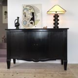 2-door buffet by André Arbus circa 1940 in black tinted accajou