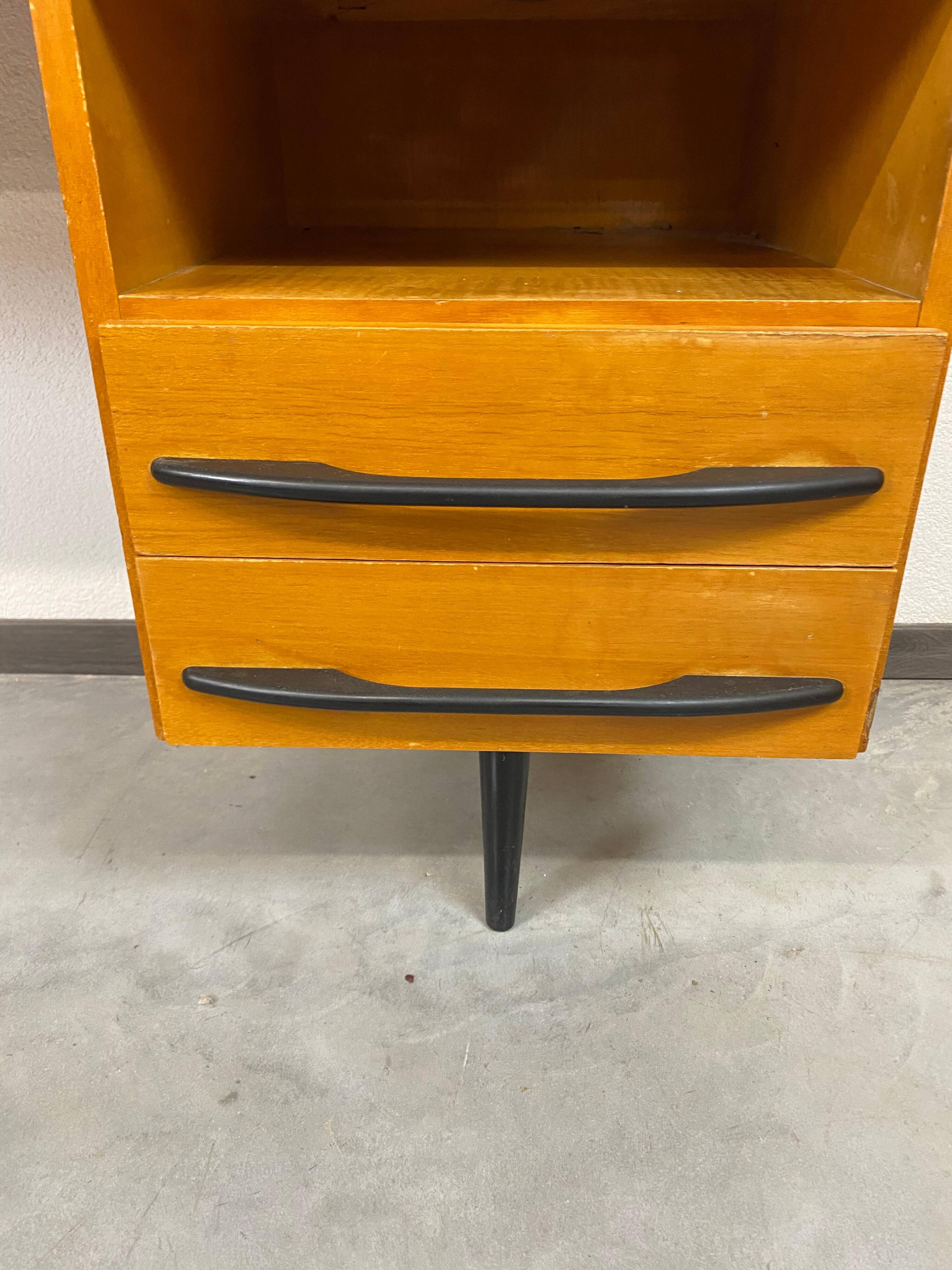 Writing desk with cabinet by Mojmír Požár for UP Závody Bučovice