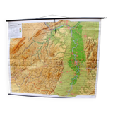 Map of the district of Rhenish Hesse and Palatinate 215 cm