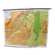 Map of the district of Rhenish Hesse and Palatinate 215 cm