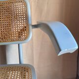 Set of 3 Cesca B64 Marcel Breuer gray armchairs