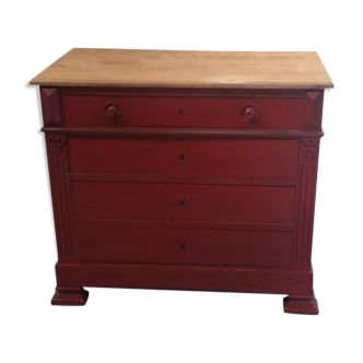 Patinated chest of drawers