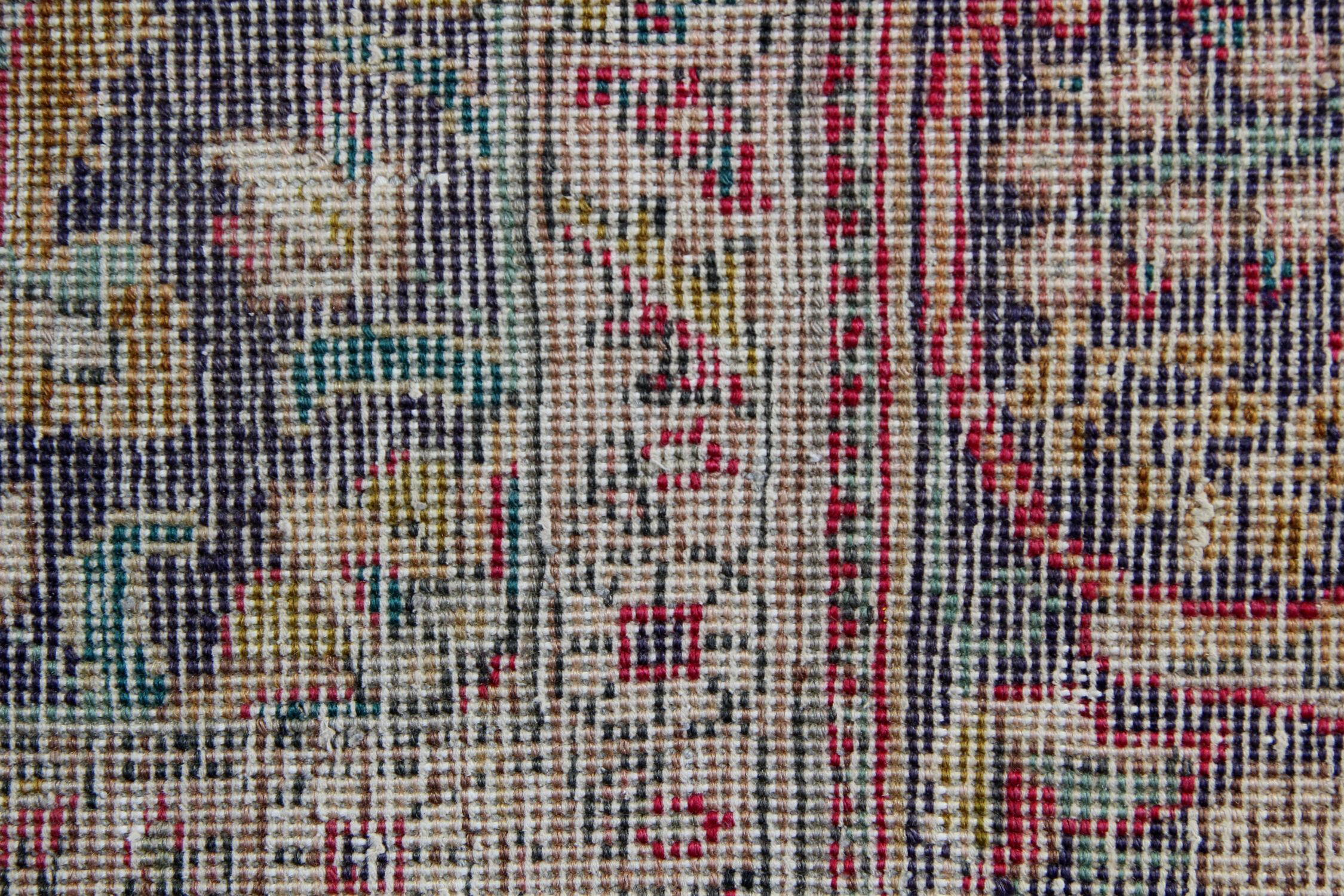 Vintage Persian Tabriz Rug 108x303cm