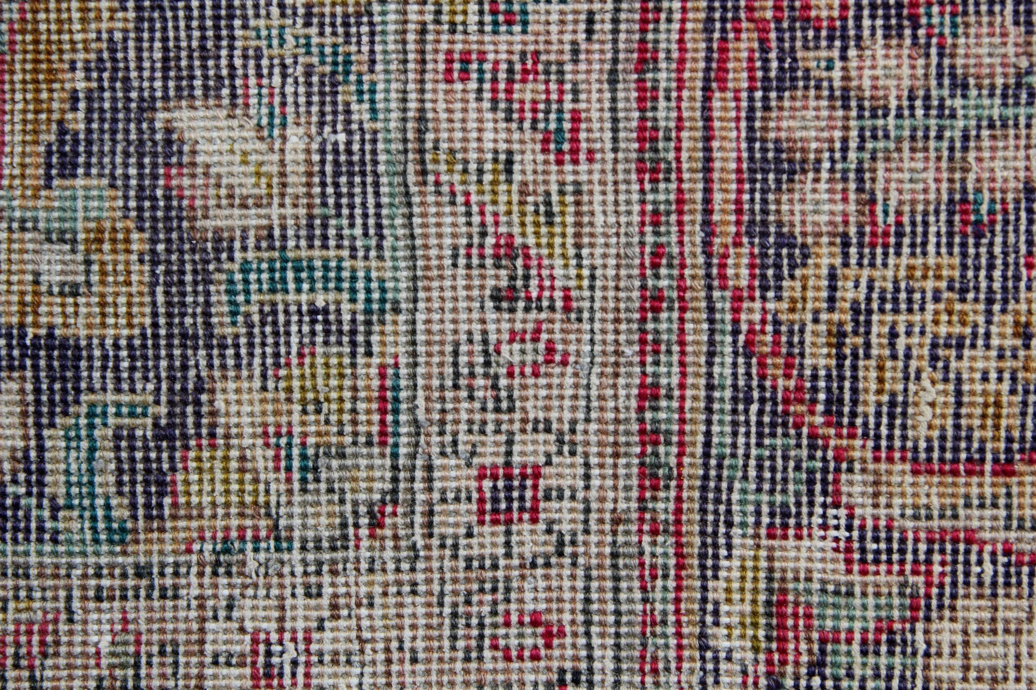 Vintage Persian Tabriz Rug 108x303cm