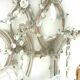 Paire d'appliques Marie Thérèse Monture laiton et verre et pampilles XX siècle