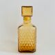 Vintage smoked glass whiskey decanter