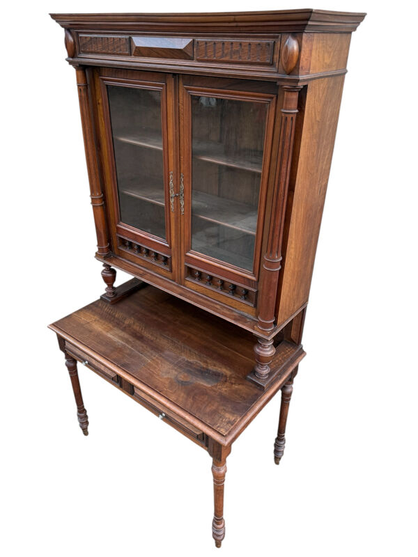 Bureau bibliothèque de Notaire Napoléon III 1880