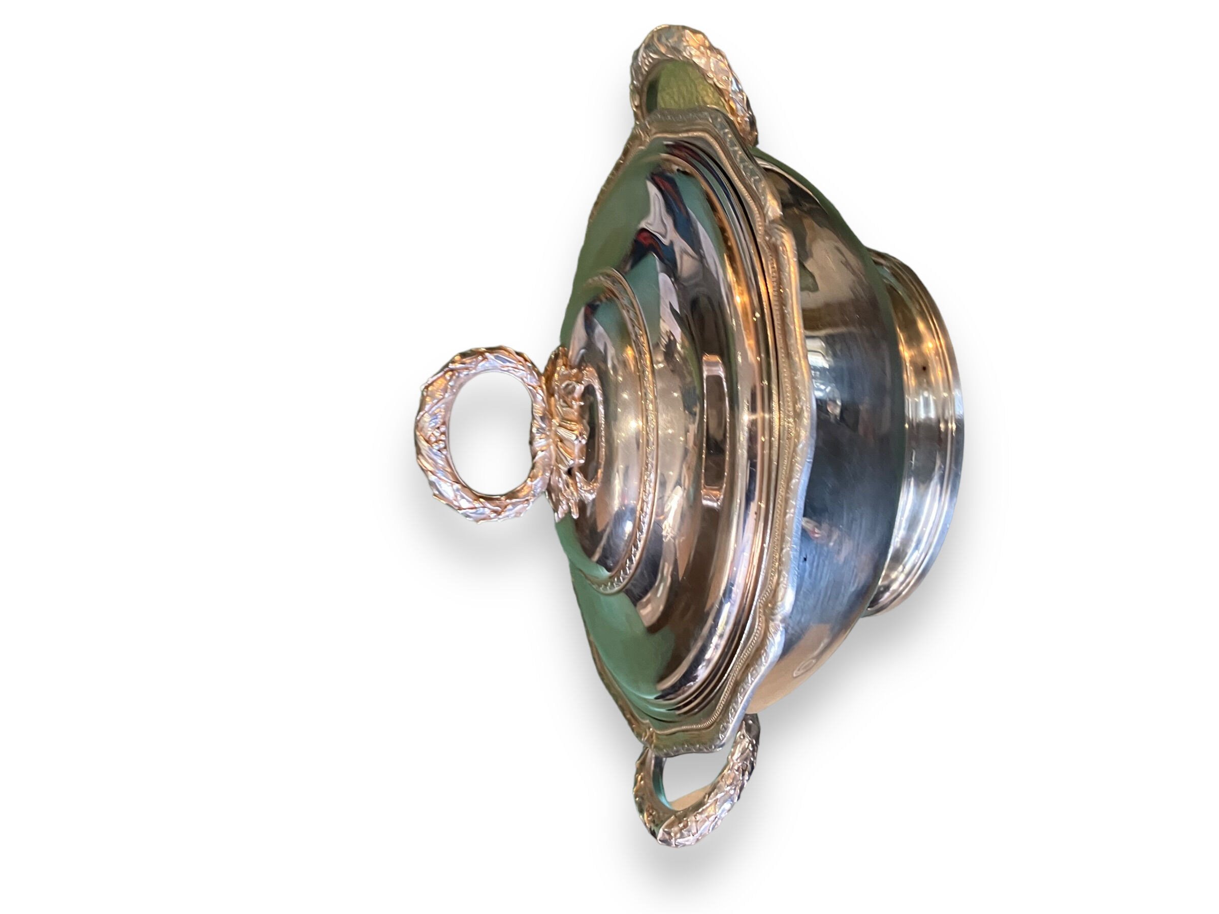 Solid silver vegetable tree Louis XVI style