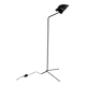 Lampadaire tripode en métal noir