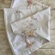Vintage 70's round tablecloth, machine embroidery - Cotton - Diameter 170cm