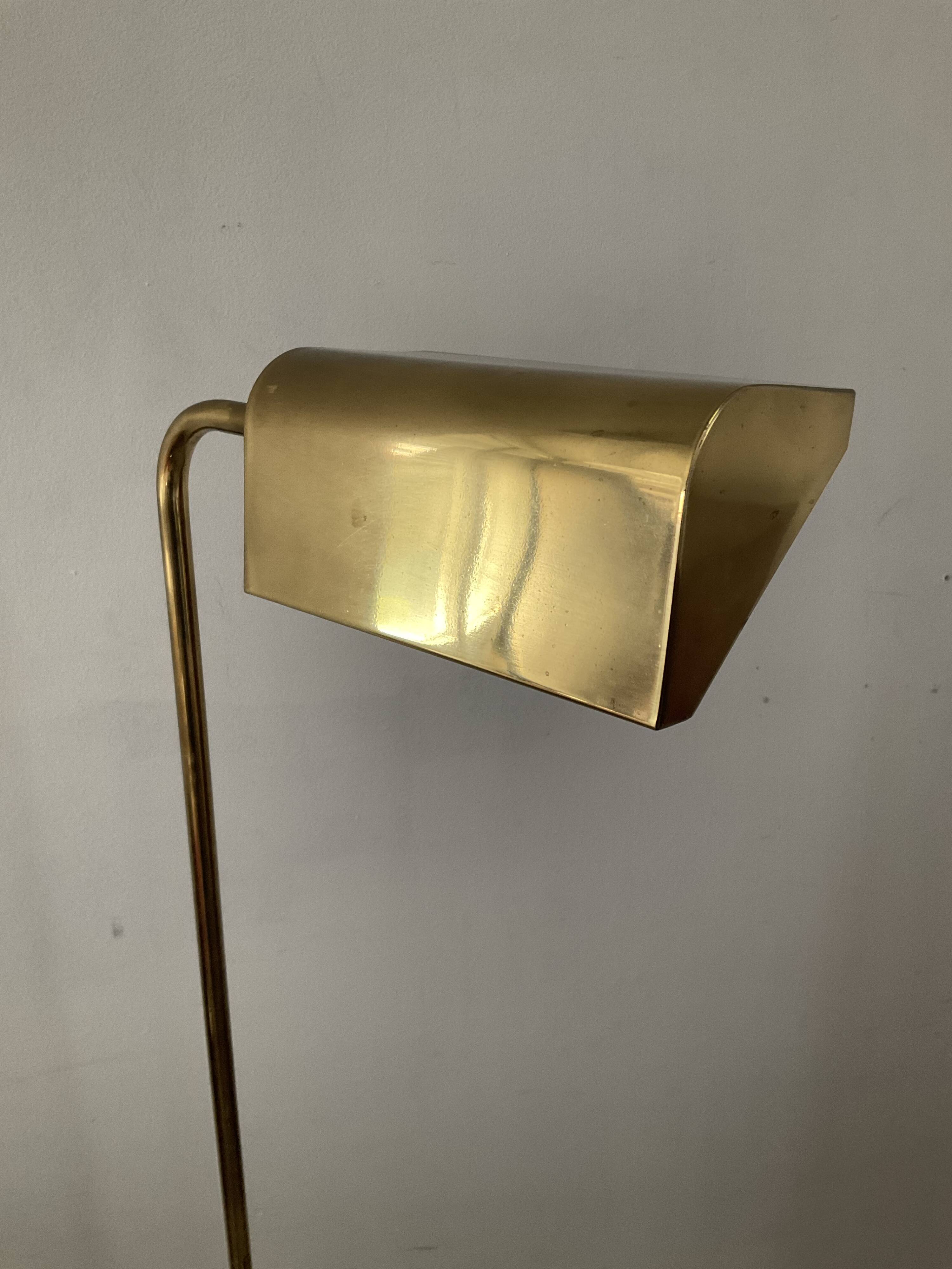 Deknudt brass e-reader floor lamp from the 70s