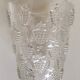Lalique crystal vase with grape decoration Malaga 1937