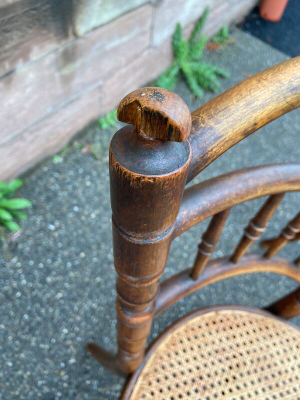 Paire de chaises de café bistrot viennoise par L. & H. Cambier Frères bois courbé belgique