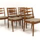 Set de 6 chaises scandinave en hêtre, Suède, 1960