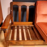 Danish velvet sofa late 1960s