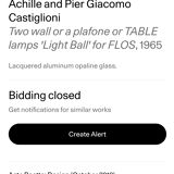 Wall lamp "Balum", by Achille et Piergiacomo Castiglioni, Flos, 1965