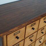 Dutch Beech Industrial Apothecary / Workshop Cabinet, circa 1950s