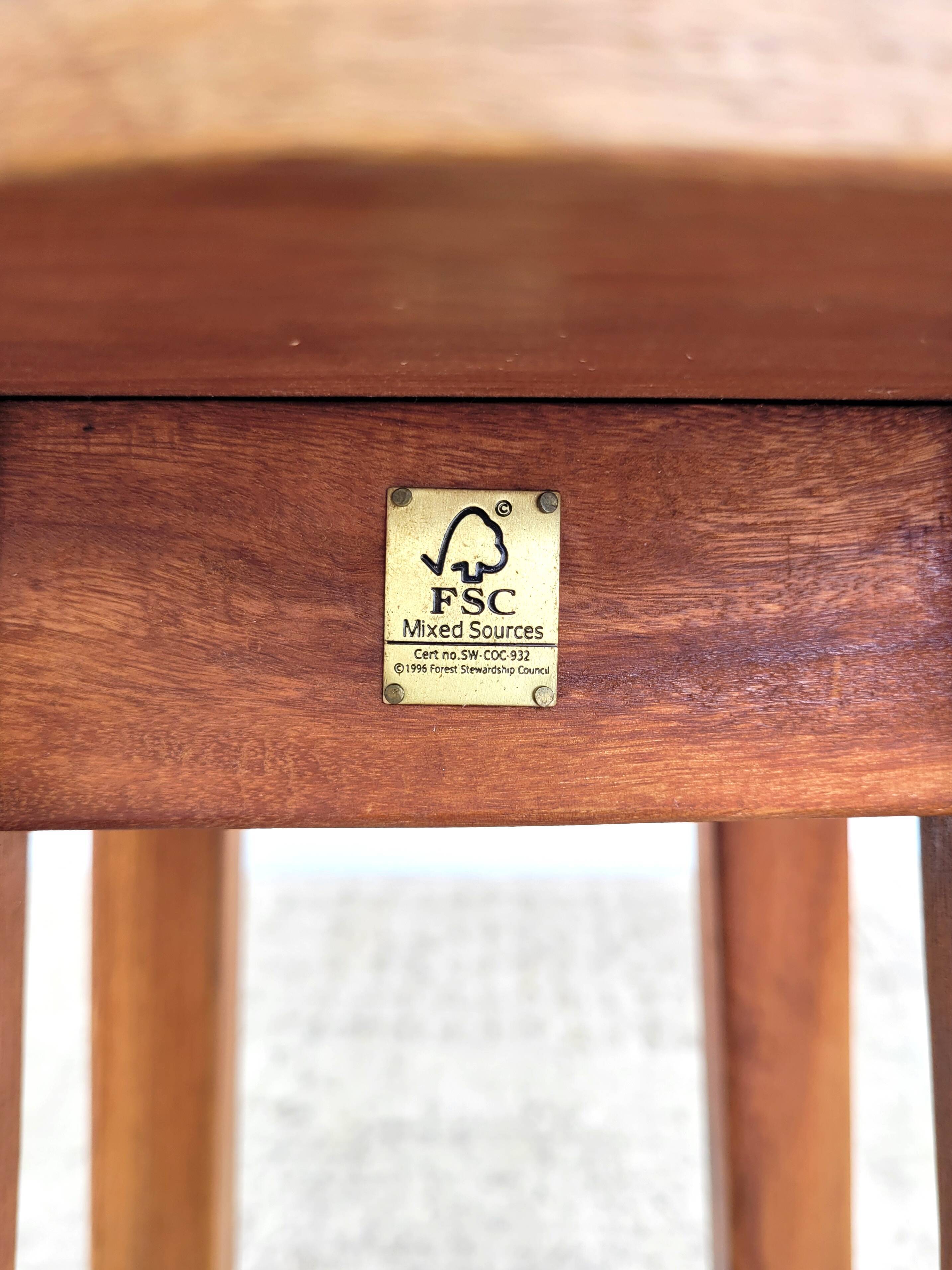 Low wooden stool FSC