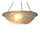 French Art Deco Ceiling Light ROS Degue Frosted Molded Glass Plafonnier