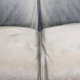 Mario Bellini 2-Seat Le Bambole Sofa for C&B Italia in Leather & Fabric 70s