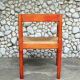 Vico Magistretti red carimate chair for Mario Luigi Comi, Italy