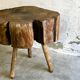 Table d'appoint Art populaire en orme, France XIXe siècle