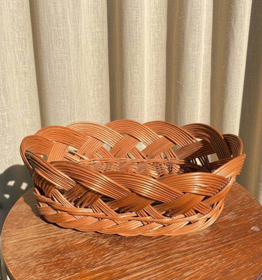 Vintage wicker basket