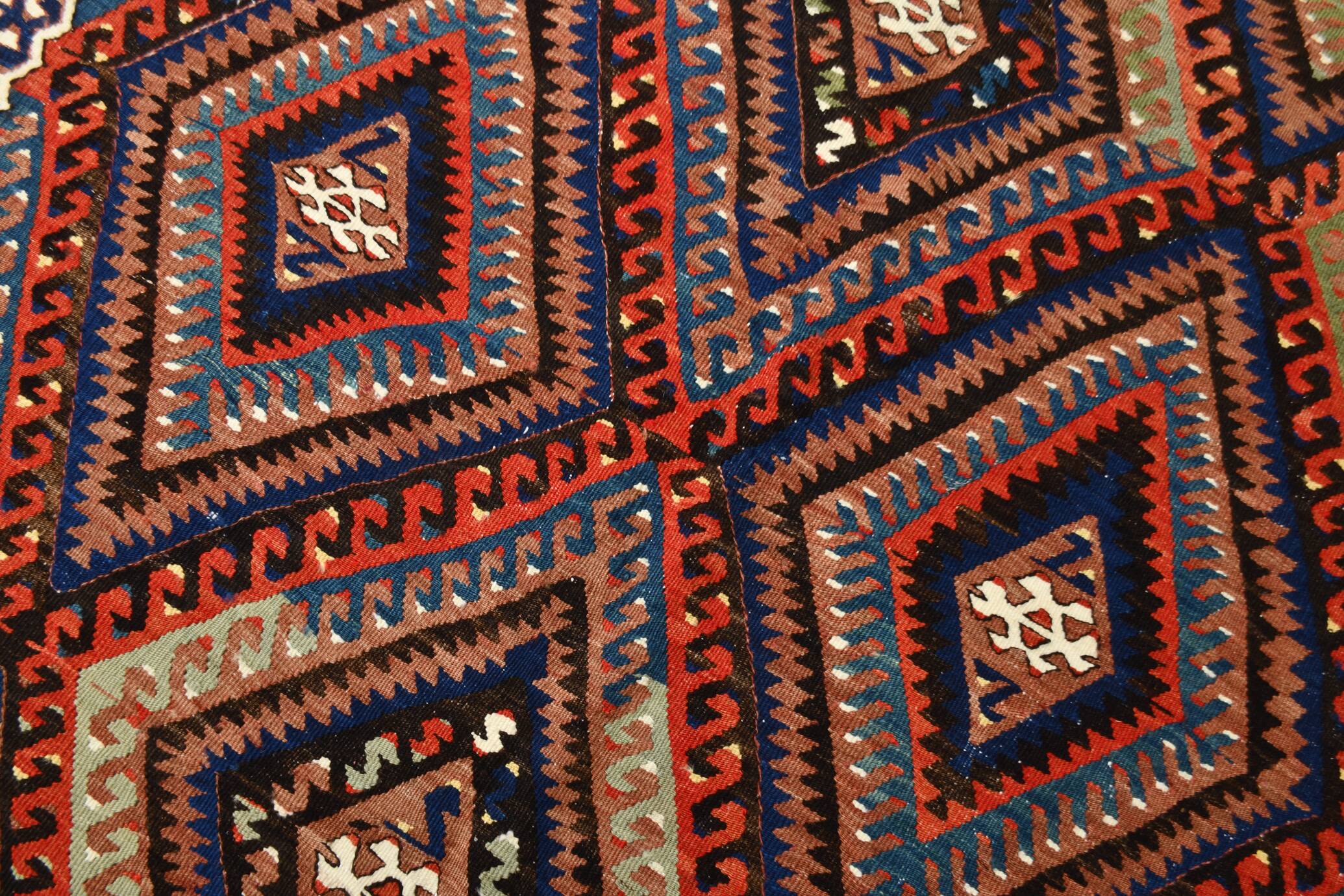 Mid Century Modern Turkish Kilim Rug, 157x265 Cm