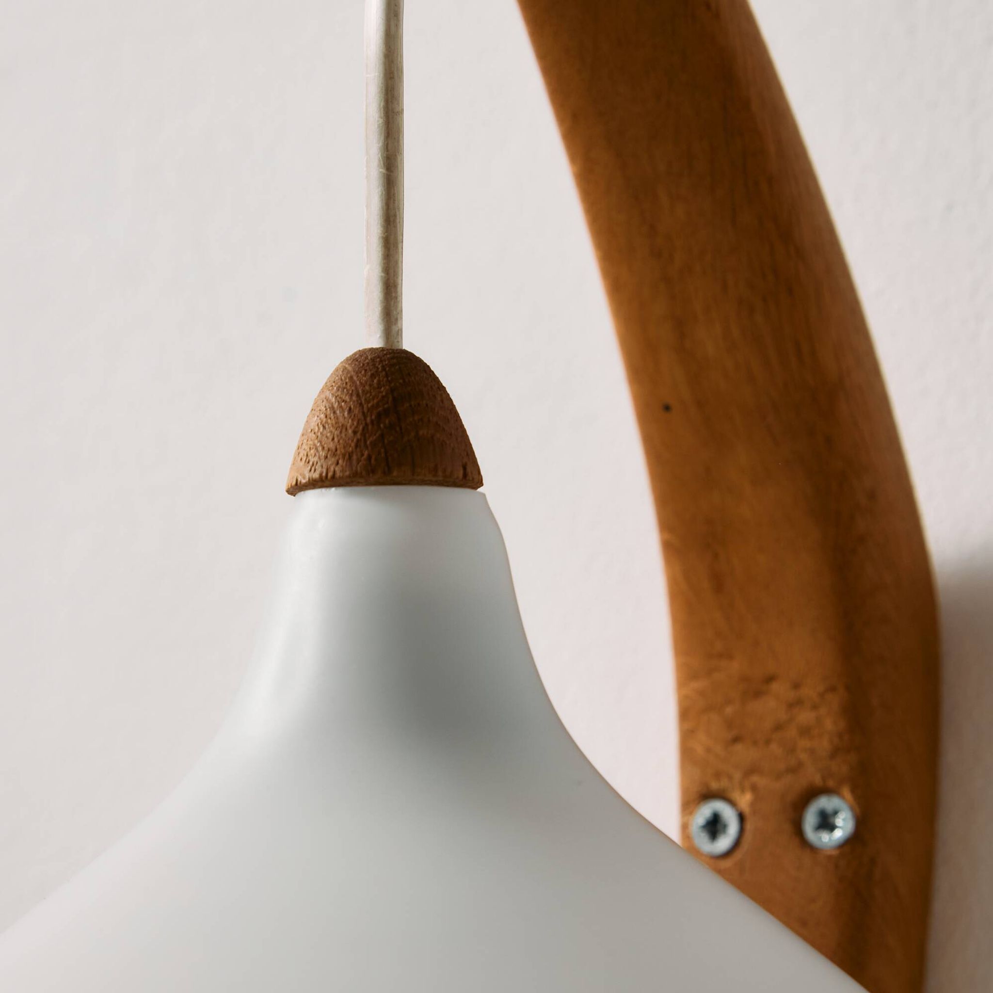 MK10987 Teak and glass wall lamp by Uno & Östen Kristiansson for Luxus