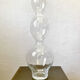 Large vase with 3 wavy glass balls