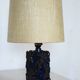 Table lamp "Climbing Women", partially glazed stoneware, by Sys M