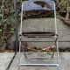 6 folding chairs in smoked Plexiglas and chrome metal, Chaisor 1970