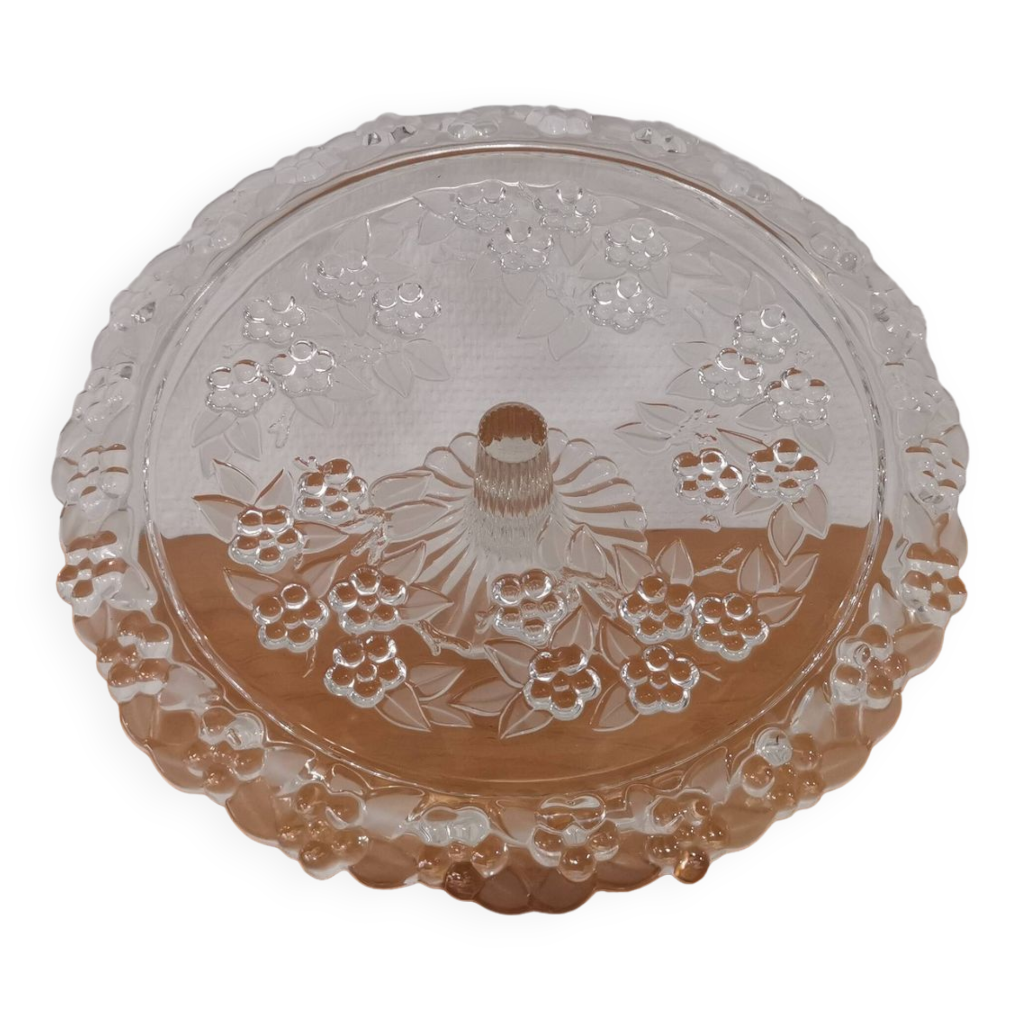 Vintage Walther Glass Mikasa Germany Pedestal Cake Tray