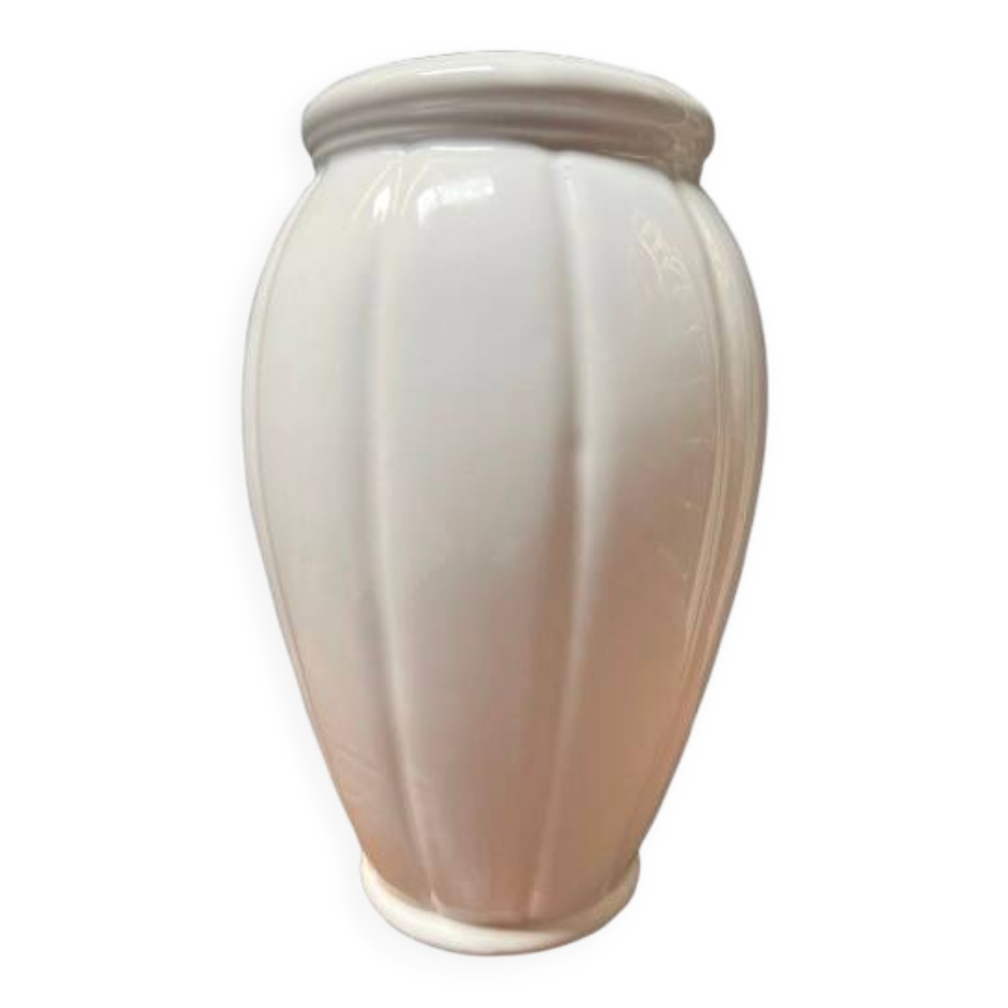 White ceramic vase