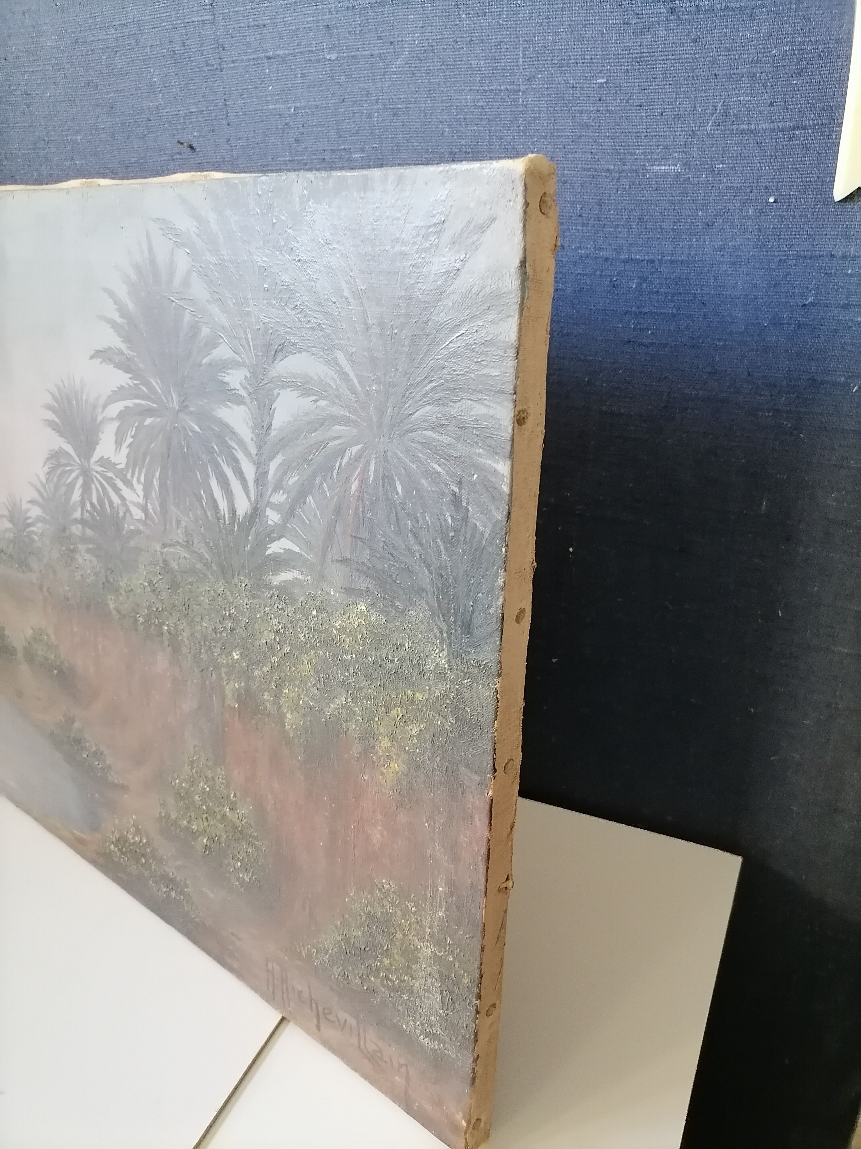 Oil on canvas Signed H. Richevillain