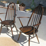 Pair of Ercol chairs model Windsor Quaker