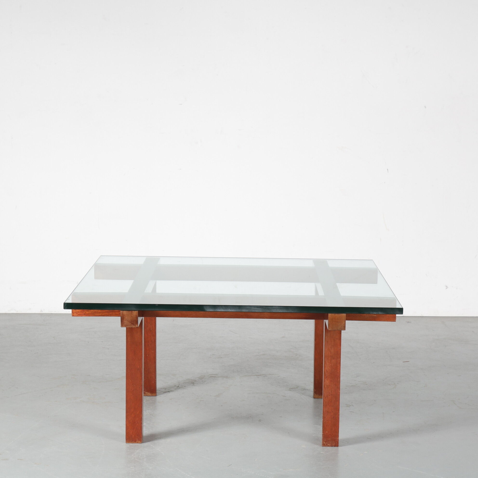 Square coffee table by Alfred Hendrickx, Belgium 1950