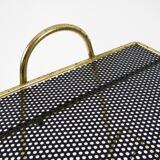Brass magazine rack 1950s