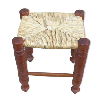 Tabouret paillé