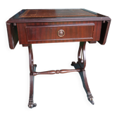 Table à rabats dessus cuir