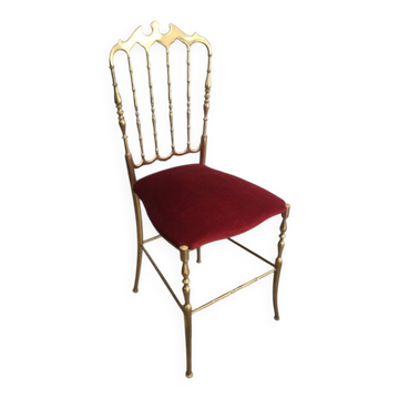 Chaise chiavari en laiton