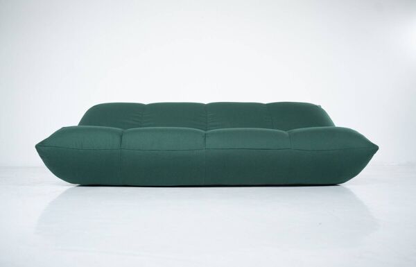Canapé Papillon vert moderne du milieu du siècle par Giovannetti, Italie