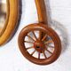 Old bike-shaped original mirror rattan 31x31cm